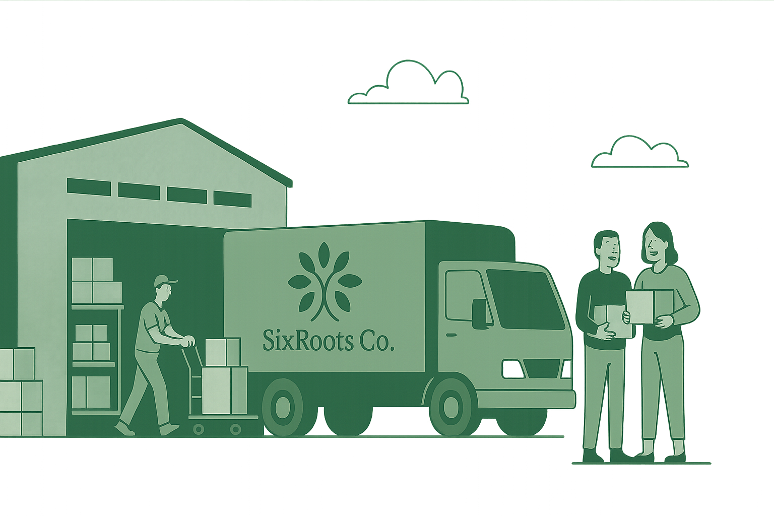 SixRoots Co. Supply Chain - Producers, Wholesalers, and Consumers
